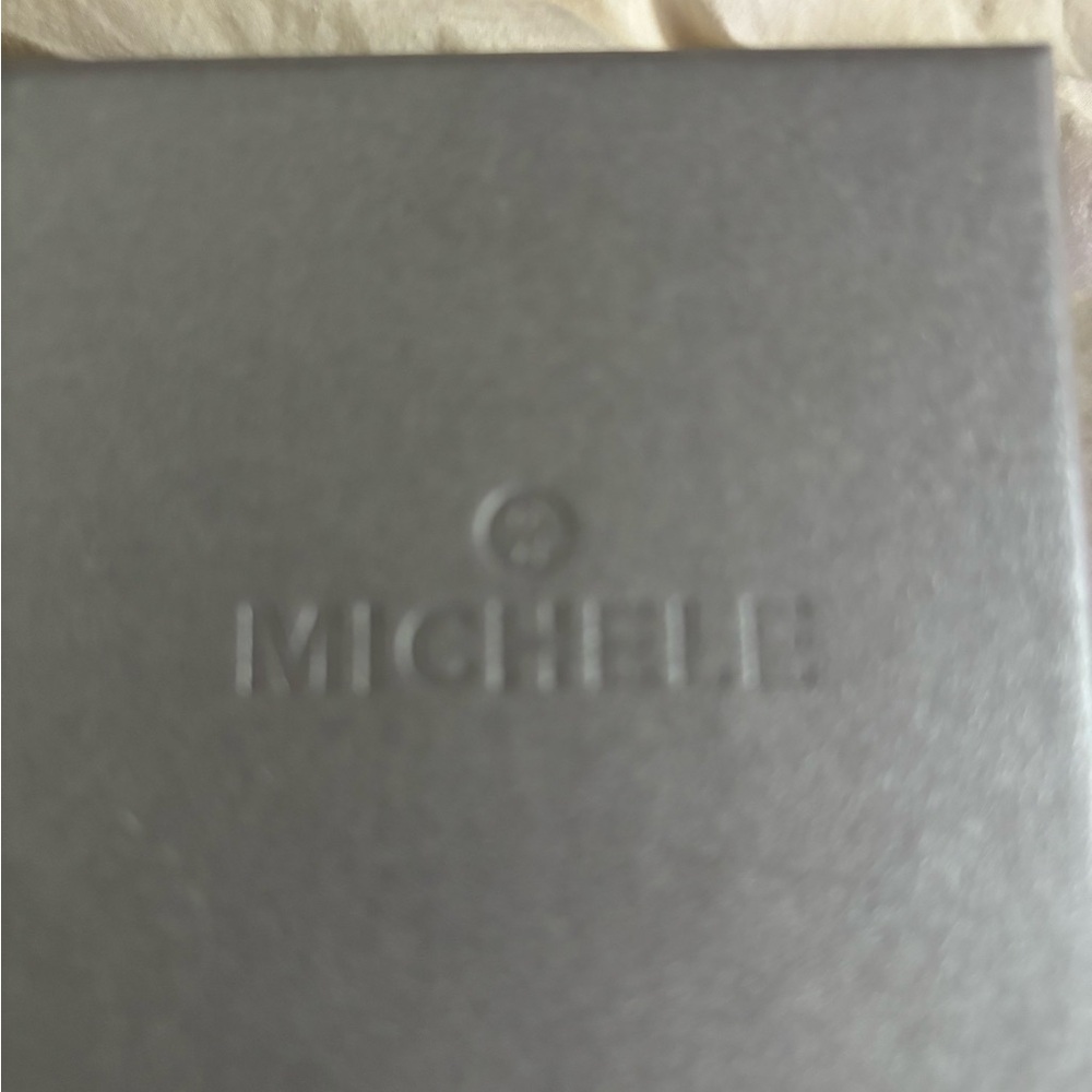 Michele Metallic Silver Box